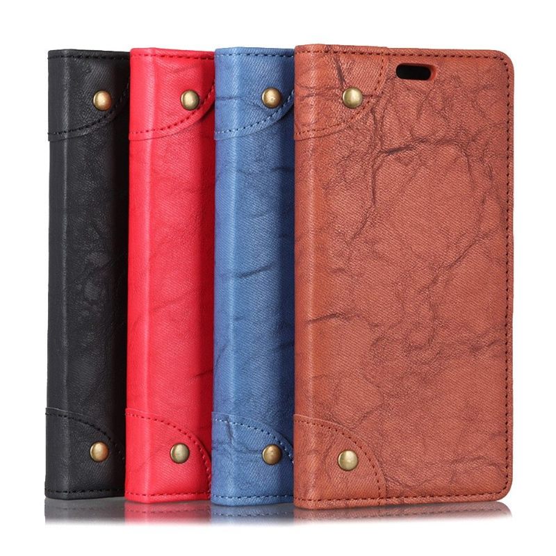 Cover voor Sony Xperia 10 Plus Kunstleer Retro Stijl Simon