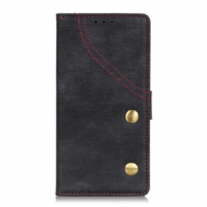 Cover voor Sony Xperia 10 Plus Stoffen Bekleding Met Naden