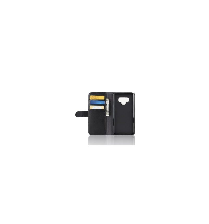 Folio-hoesje voor Samsung Galaxy Note 9 Anti-fall Premium Lederen Kaarthouder
