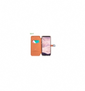 Flip Case voor Samsung Galaxy S9 Lenuo Kunstleer Premium - Bruin