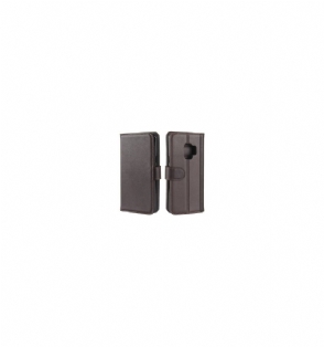 Folio-hoesje voor Samsung Galaxy S9 Anti-fall Premium Leder - Bruin