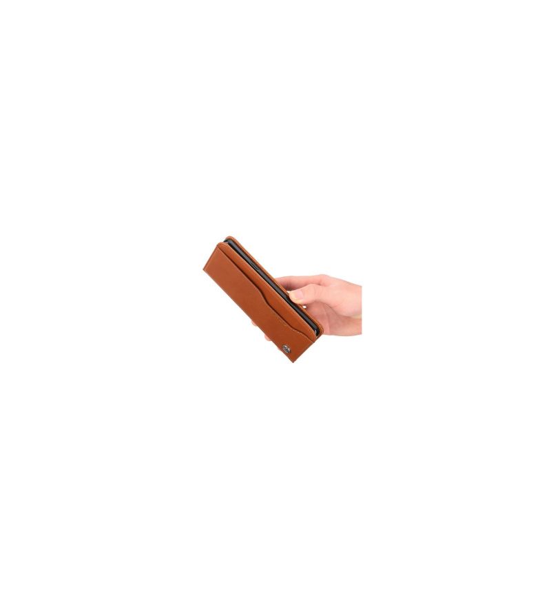 Folio-hoesje voor Samsung Galaxy S9 Leren Portemonnee - Bruin