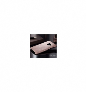 Hoesje voor Samsung Galaxy S9 Vintage Serie Leder - Lichtbruin