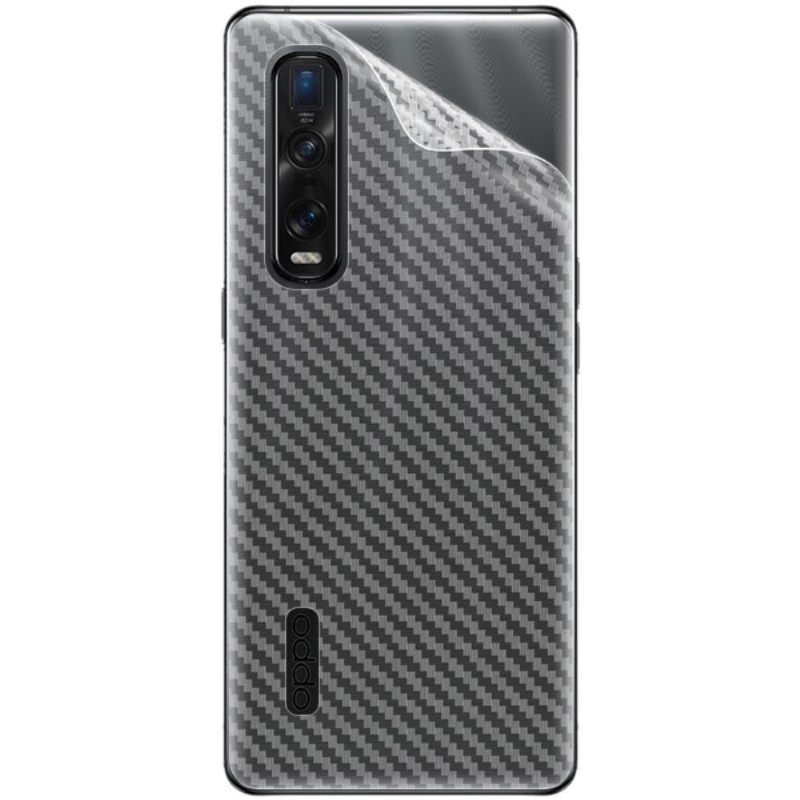 Carbon Achterste Films Voor Oppo Find X2 Pro (2 Stuks)