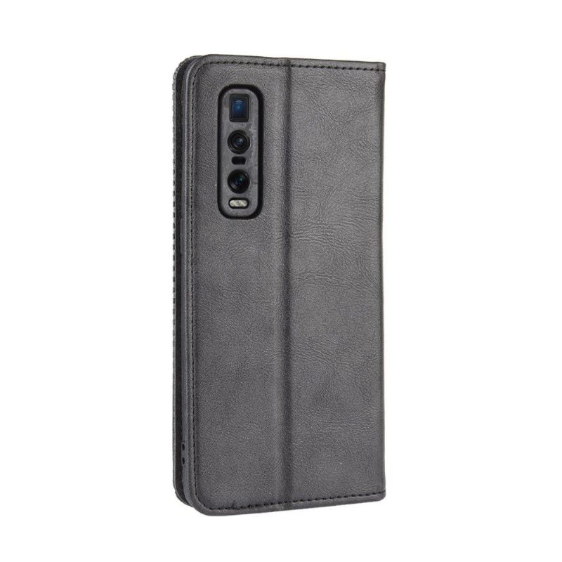 Folio-hoesje voor Oppo Find X2 Pro De Lederen Stijl Cirénius