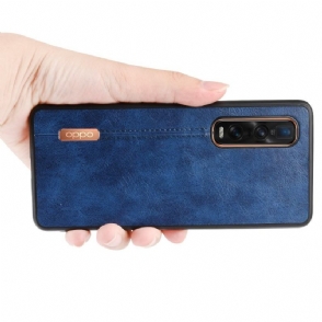 Hoesje voor Oppo Find X2 Pro Leereffect