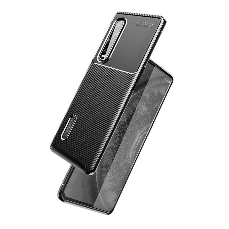 Telefoonhoesje voor Oppo Find X2 Pro Bescherming Karbon Classy