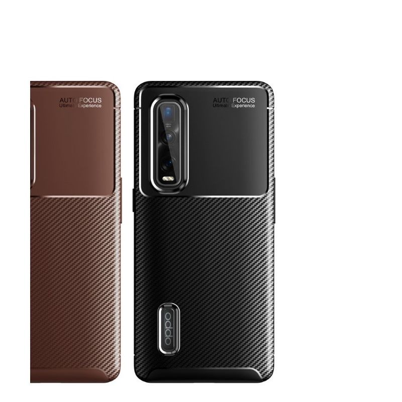 Telefoonhoesje voor Oppo Find X2 Pro Bescherming Karbon Classy