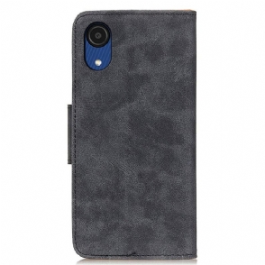 Case voor Samsung Galaxy A03 Core Edouard Kunstleer Vintage
