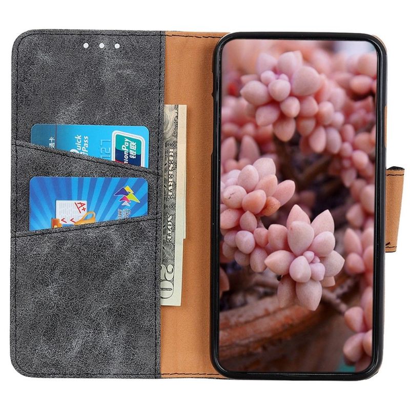 Case voor Samsung Galaxy A03 Core Edouard Kunstleer Vintage