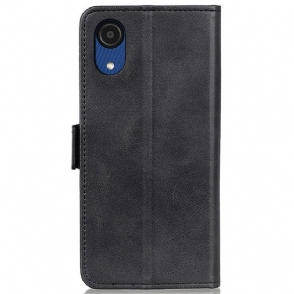 Case voor Samsung Galaxy A03 Core Portemonnee Leren Mat Kunstleer