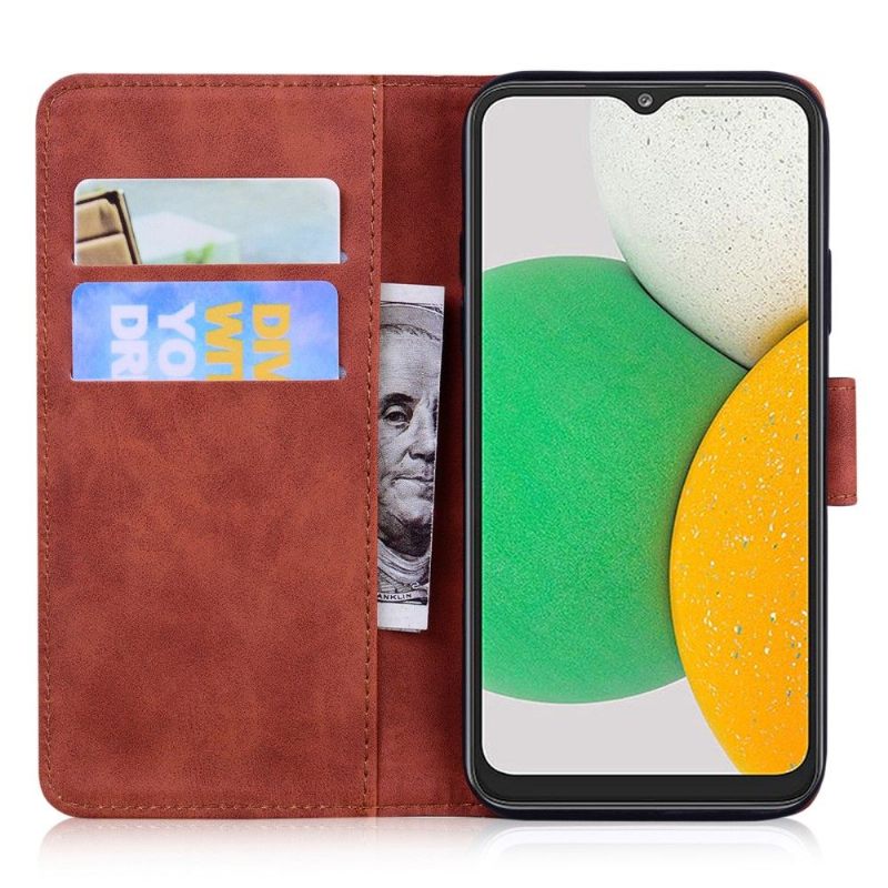 Cover voor Samsung Galaxy A03 Core Anti-fall Tijger Met Reliëf