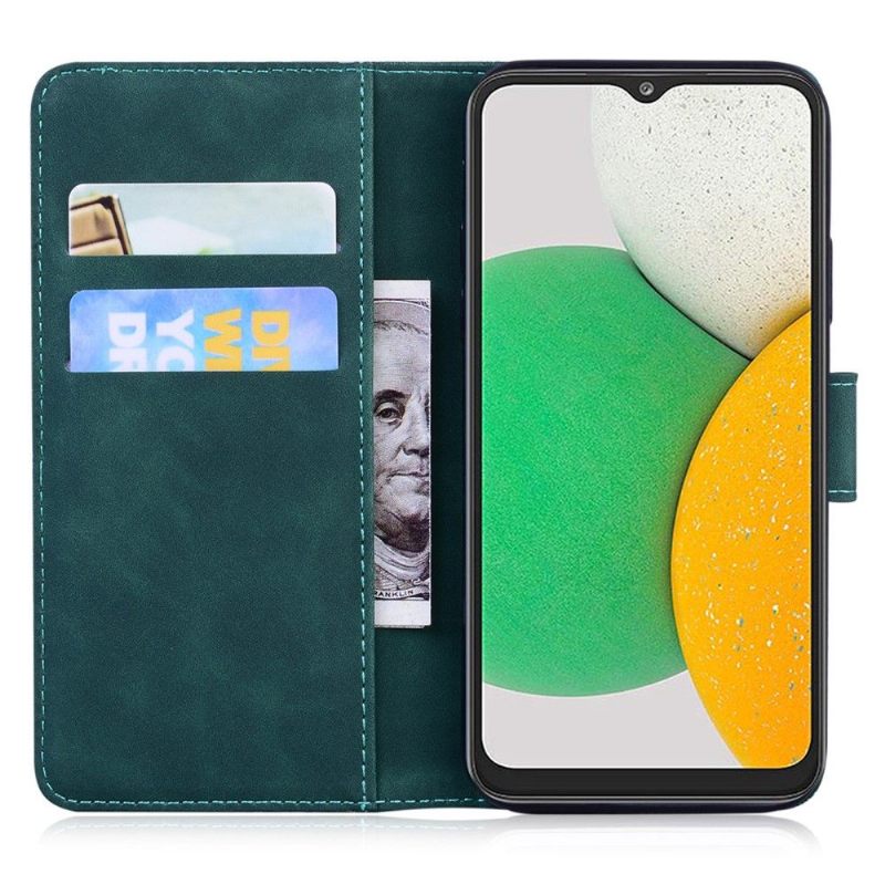 Cover voor Samsung Galaxy A03 Core Anti-fall Tijger Met Reliëf