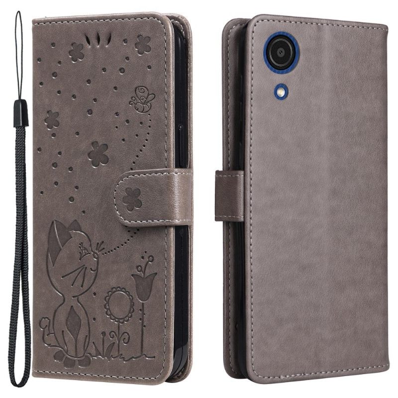 Flip Case voor Samsung Galaxy A03 Core Afbeelding Kat