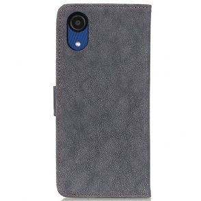 Flip Case voor Samsung Galaxy A03 Core Khazneh Retro Leder Effect