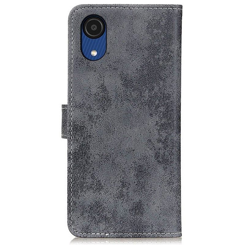 Folio-hoesje voor Samsung Galaxy A03 Core Cyrius Kunstleer Vintage