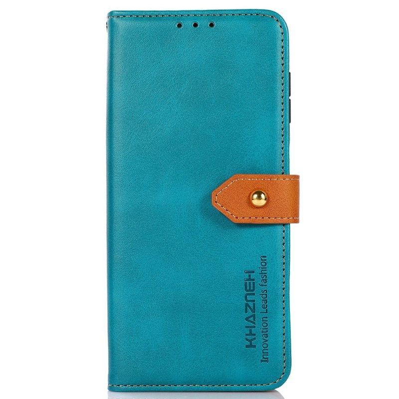 Folio-hoesje voor Samsung Galaxy A03 Core Khazneh Tweekleurig Kunstleer