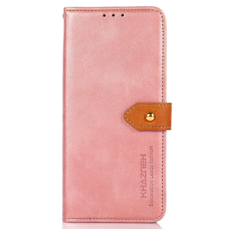 Folio-hoesje voor Samsung Galaxy A03 Core Khazneh Tweekleurig Kunstleer
