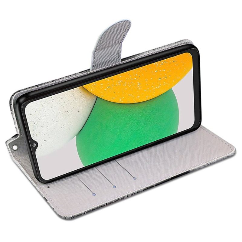 Folio-hoesje voor Samsung Galaxy A03 Core Rozerood