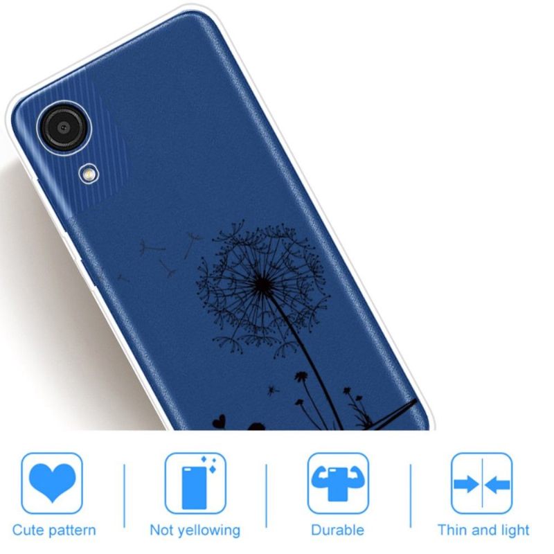 Hoesje voor Samsung Galaxy A03 Core Paar En Paardebloemen