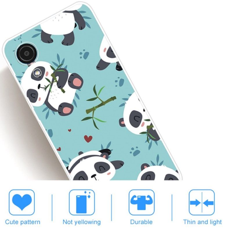 Hoesje voor Samsung Galaxy A03 Core Panda's