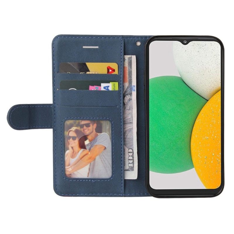 Leren Hoesje voor Samsung Galaxy A03 Core Bescherming Bicolor Artistiek