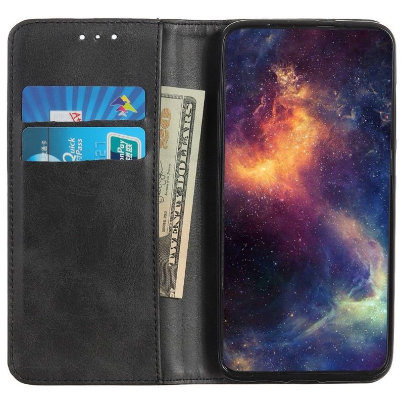 Leren Hoesje voor Samsung Galaxy A03 Core Bescherming Folio-hoesje Simone Flip Faux Verouderd Leer