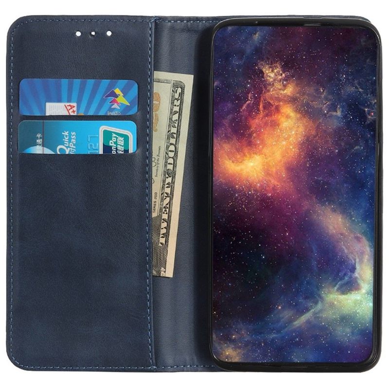 Leren Hoesje voor Samsung Galaxy A03 Core Bescherming Folio-hoesje Simone Flip Faux Verouderd Leer