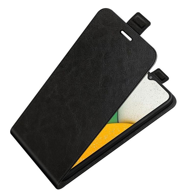Leren Hoesje voor Samsung Galaxy A03 Core Bescherming Folio-hoesje Verticaal Kunstleer