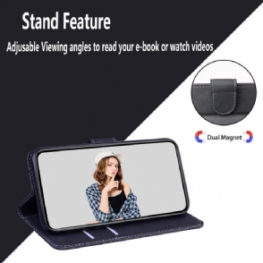 Leren Hoesje voor Samsung Galaxy A03 Core Bescherming Kleurrijke Vlinderbescherming
