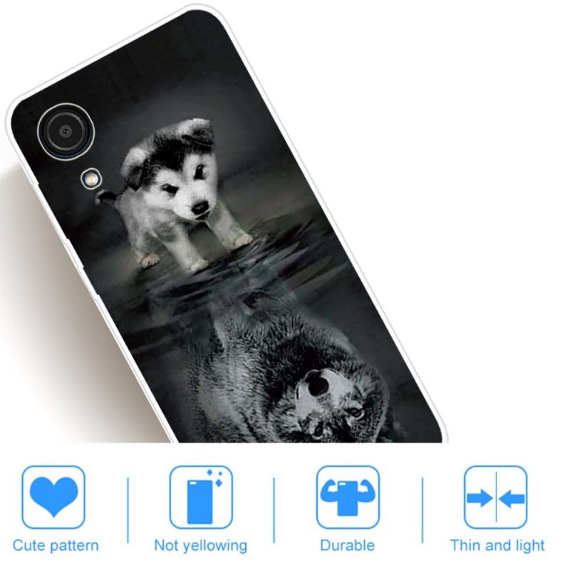 Telefoonhoesje voor Samsung Galaxy A03 Core Hond En Wolf