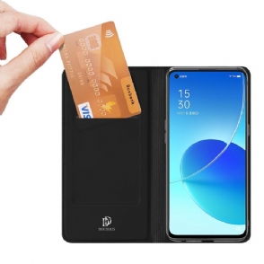 Cover voor Oppo Reno 6 5G Anti-fall Zakelijk Satijneffect