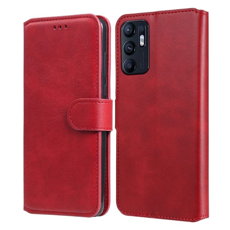 Folio-hoesje voor Oppo Reno 6 5G Louise Leereffect