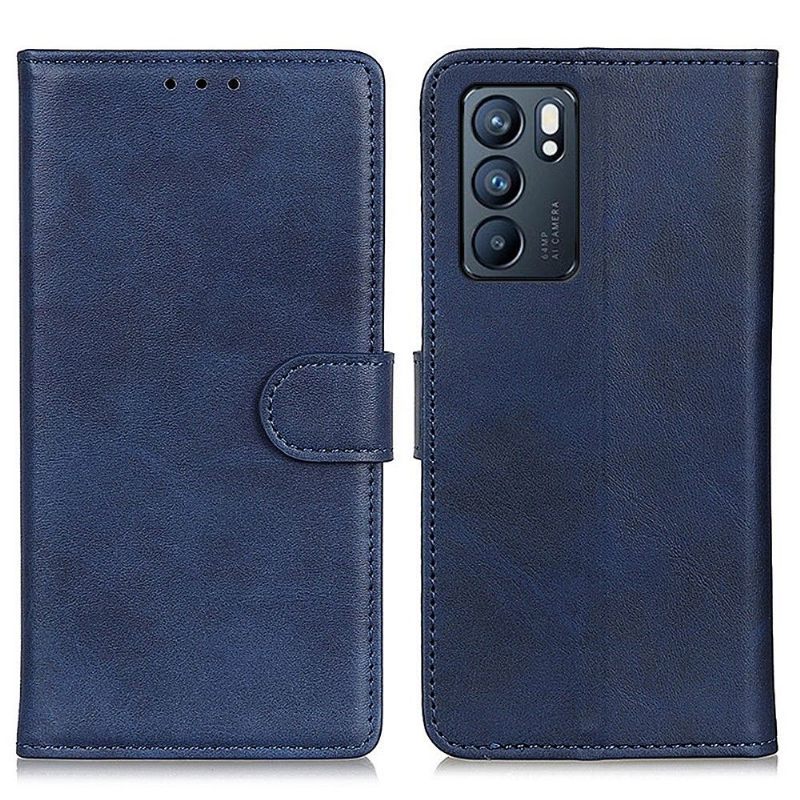 Folio-hoesje voor Oppo Reno 6 5G Marius Mat Leereffect