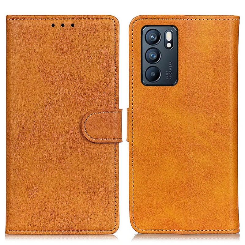 Folio-hoesje voor Oppo Reno 6 5G Marius Mat Leereffect