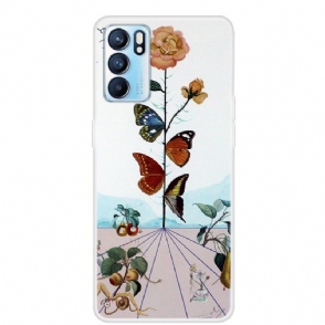 Hoesje voor Oppo Reno 6 5G Kleurrijke Vlinders