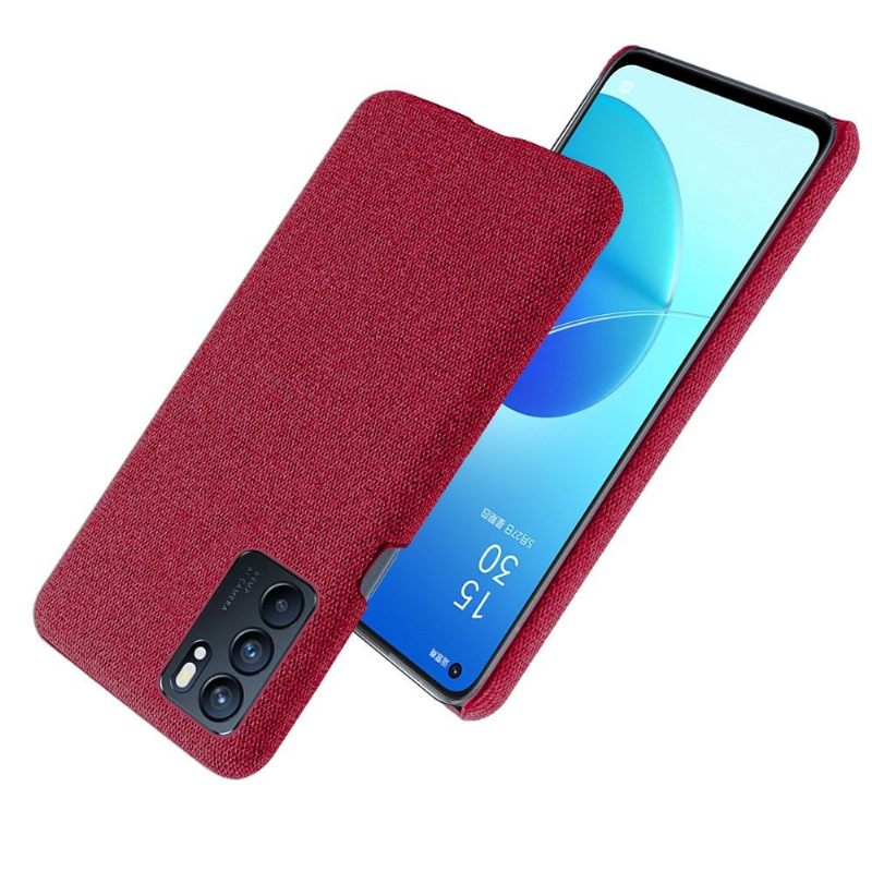Hoesje voor Oppo Reno 6 5G Stoffen Bekleding