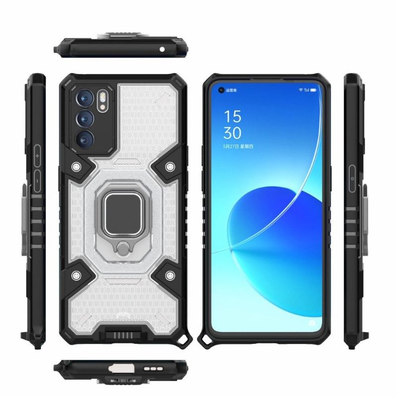Hoesje voor Oppo Reno 6 5G Tweekleurige Ondersteuningsfunctie