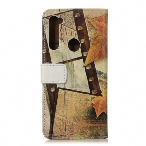 Folio-hoesje voor Xiaomi Redmi Note 8T Eiffeltoren In De Herfst