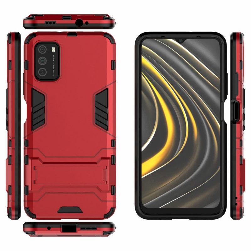 Hoesje voor Poco M3 Cool Guard Met Geïntegreerde Standaard