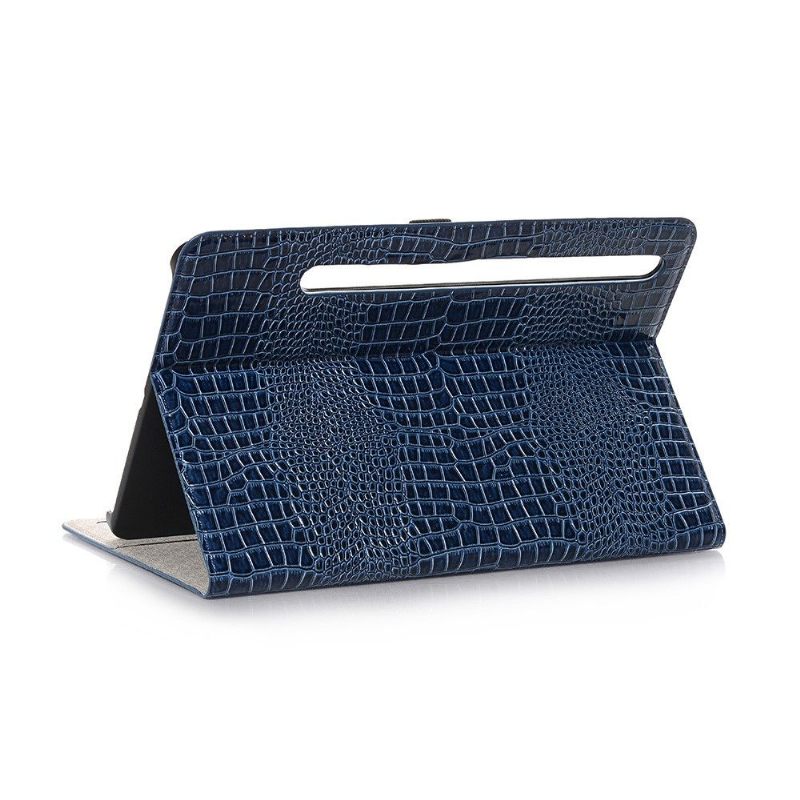Flip Case voor Samsung Galaxy Tab S7 Imitatieleer Croc Look