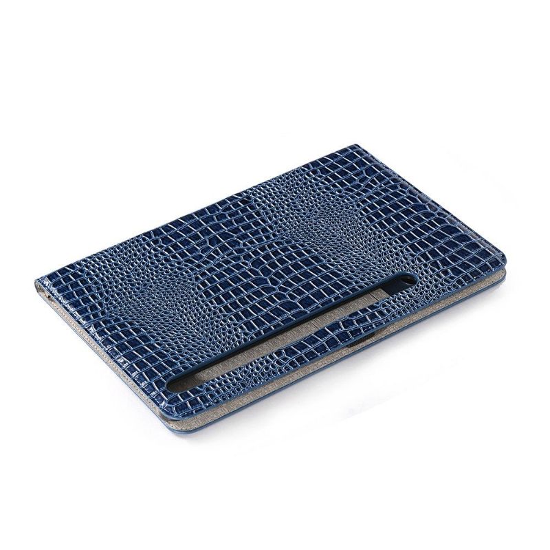 Flip Case voor Samsung Galaxy Tab S7 Imitatieleer Croc Look