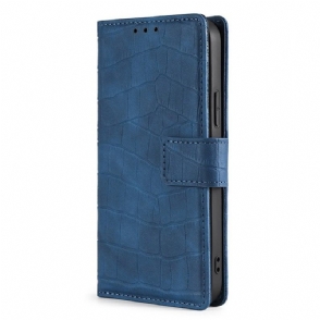 Leren Hoesje voor Realme GT2 Pro Krokodillenhuid-effect