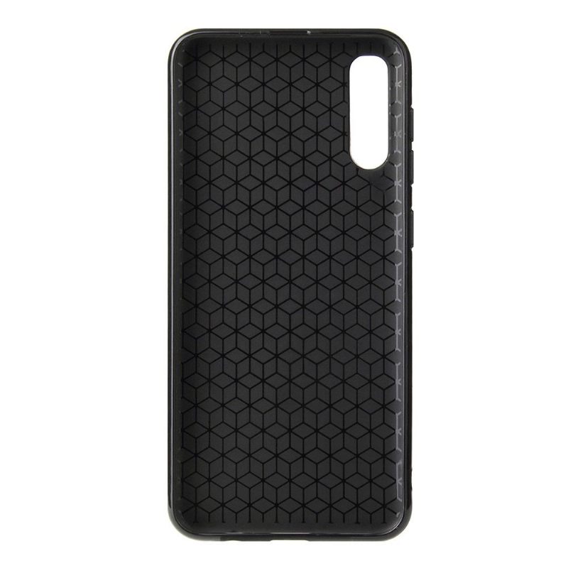 Hoesje voor Samsung Galaxy A50 Anti-fall Koolstofvezelcoating
