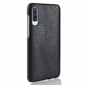 Hoesje voor Samsung Galaxy A50 Leereffect Krokodillenleer Textuur