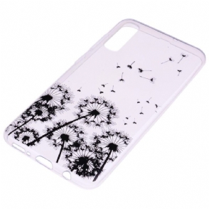 Hoesje voor Samsung Galaxy A50 Naadloos Paardebloempatroon