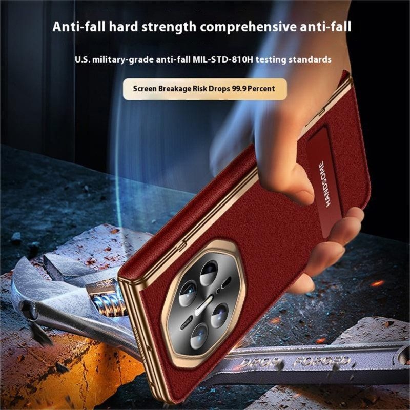 Hoesje Huawei Mate X6 Gestructureerd Kunstleer Met Schermbeschermer