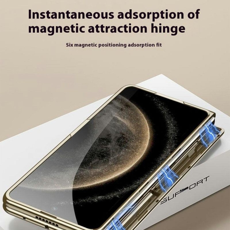 Hoesje Huawei Mate X6 Transparant Met Scharnier En Gehard Glas