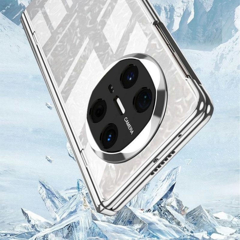 Hoesje Huawei Mate X6 Transparant Met Scharnier En Gehard Glas