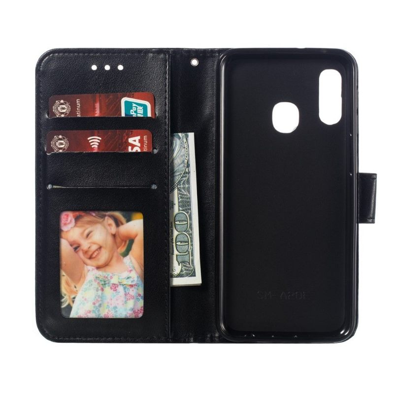 Case voor Samsung Galaxy A20e Bescherming Folio-hoesje Met Mandala-riem